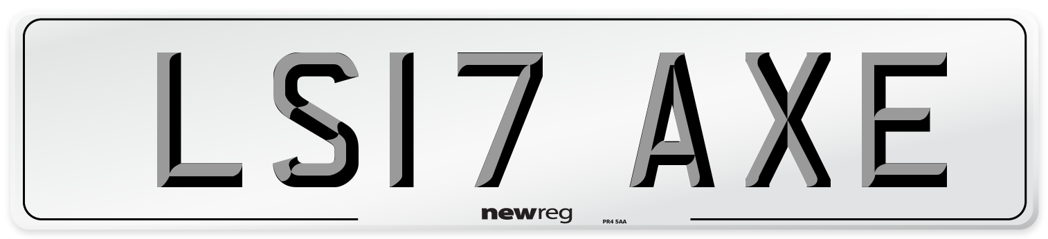 LS17 AXE Number Plate from New Reg